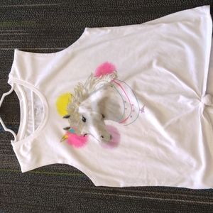 3/$10 Wonder nation unicorn tank top